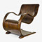 Bent Plywood Chair by Garth Chester