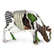 Untitled - Cow, acrylic painted corrugated iron cow by Jeff Thomson