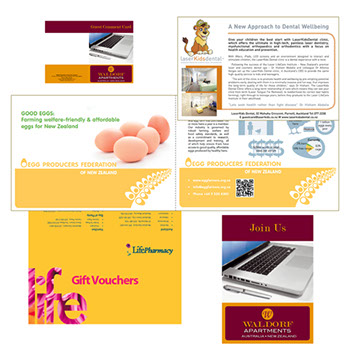 Print Designs for Waldorf, EPF, Life Pharmacy and Laser Kids Dental