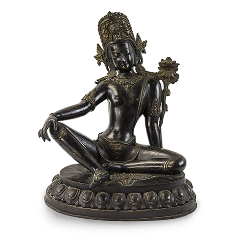 Green Tara - Tibetan bronze statue