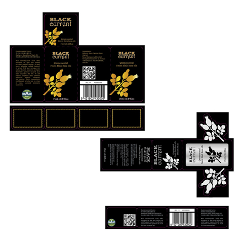 Packaging Design for Black Current Cosmetics