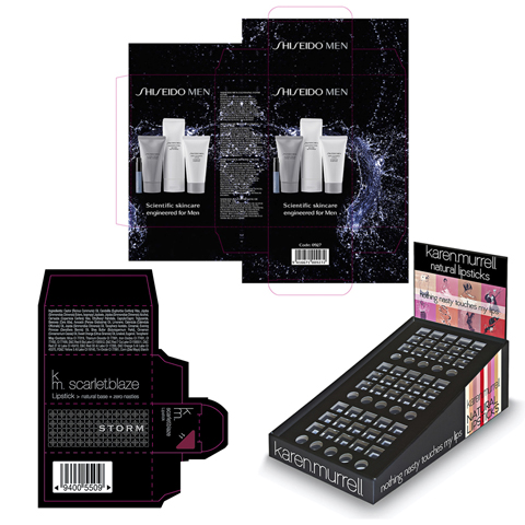 Packaging Design for Shiseido and Karen Murrell