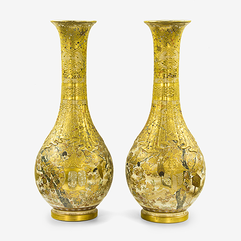 Japanese Meiji Period Satsuma Trophy Vases