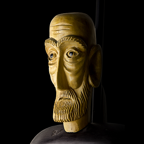 Wooden Sculpture - The Virtual Epiphany of WL Buller by Warren Viscoe